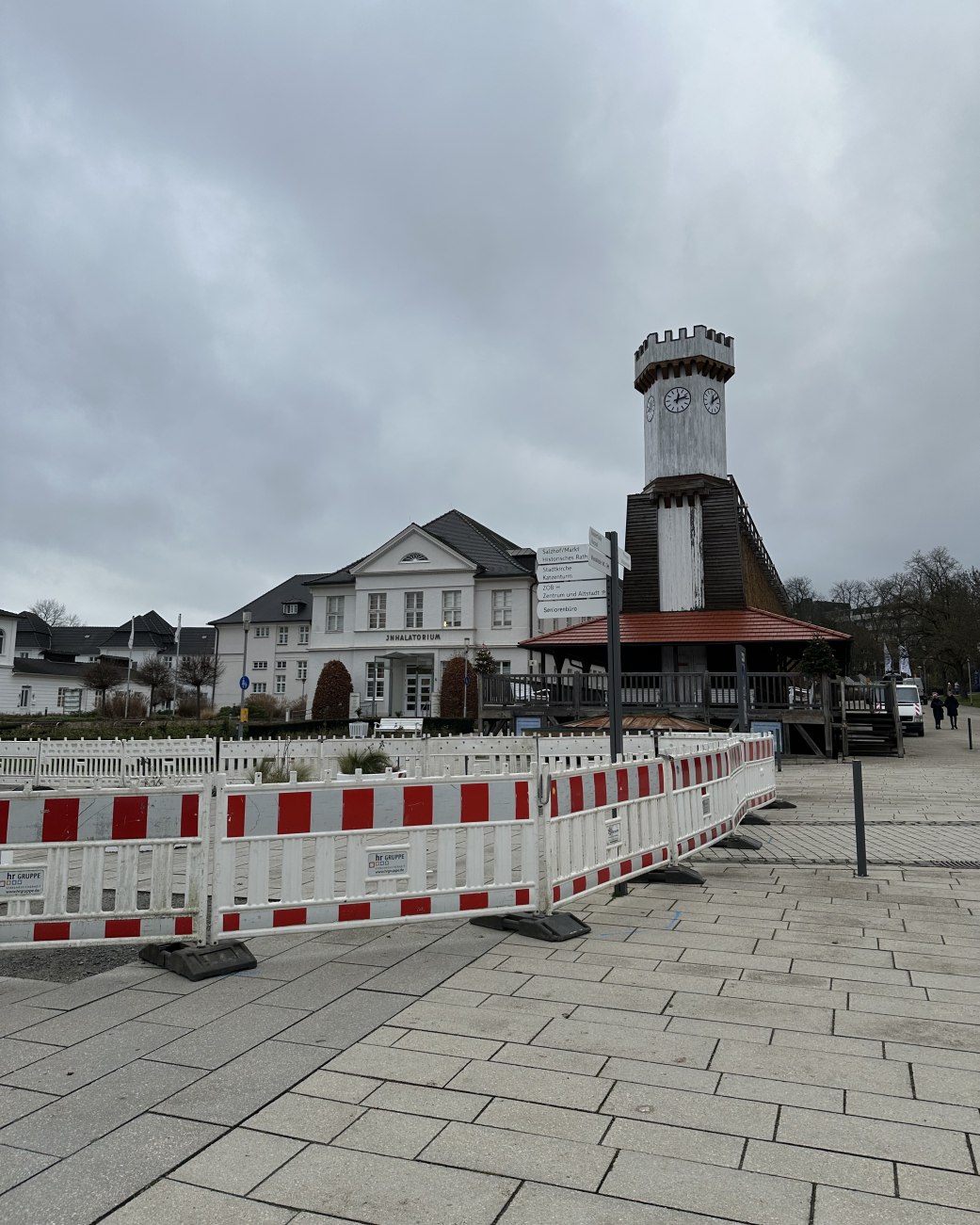 Einschränkungen in der Parkstraße – Anlieferung der Fertigbeton-Teile für Sole-Absetzbecken, © Stadt Bad Salzuflen