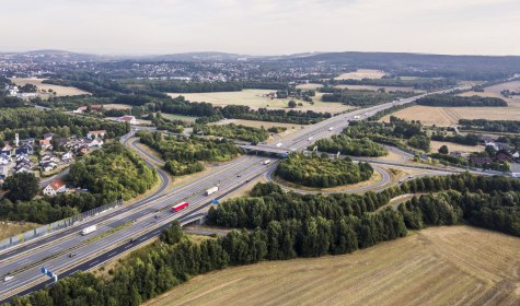 Luftbild Autobahn Bad Salzuflen, © Jan Voth