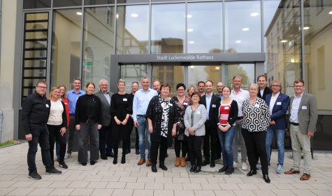 Gelebte Städtepartnerschaft zwischen Luckenwalde und Bad Salzuflen: Fachlicher und informativer Kurzbesuch Ende Oktober 2024 vom Verwaltungsvorstand der Stadt Bad Salzuflen um Bürgermeister Dirk Tolkemitt und Melanie Koring (Erste Beigeordnete und Kämmerin), der von Luckenwaldes Bürgermeisterin Elisabeth Herzog-von der Heide und deren Verwaltung herzlich aufgenommen wurde., © Stadt Luckenwalde