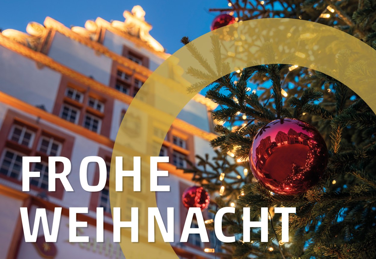 Stadtgutschein Motiv &quot;Frohe Weihnacht&quot;